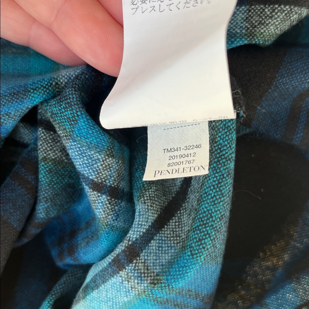 Pendleton Piper‎ UltraLuxe Merino Wool Shirt Soft Short Cropped Pockets Washable - Picture 7 of 16